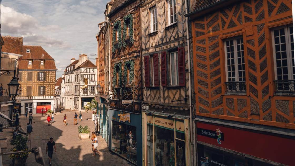 Charme Plein Coeur Auxerre - Parking Prive Apartment Ngoại thất bức ảnh